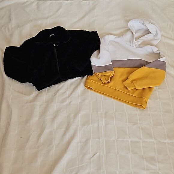 The North Face & Zara Girl's Bundle Fleece Zip-Up & Hoodie Sweater  Jacket 7/8 - Picture 15 of 16